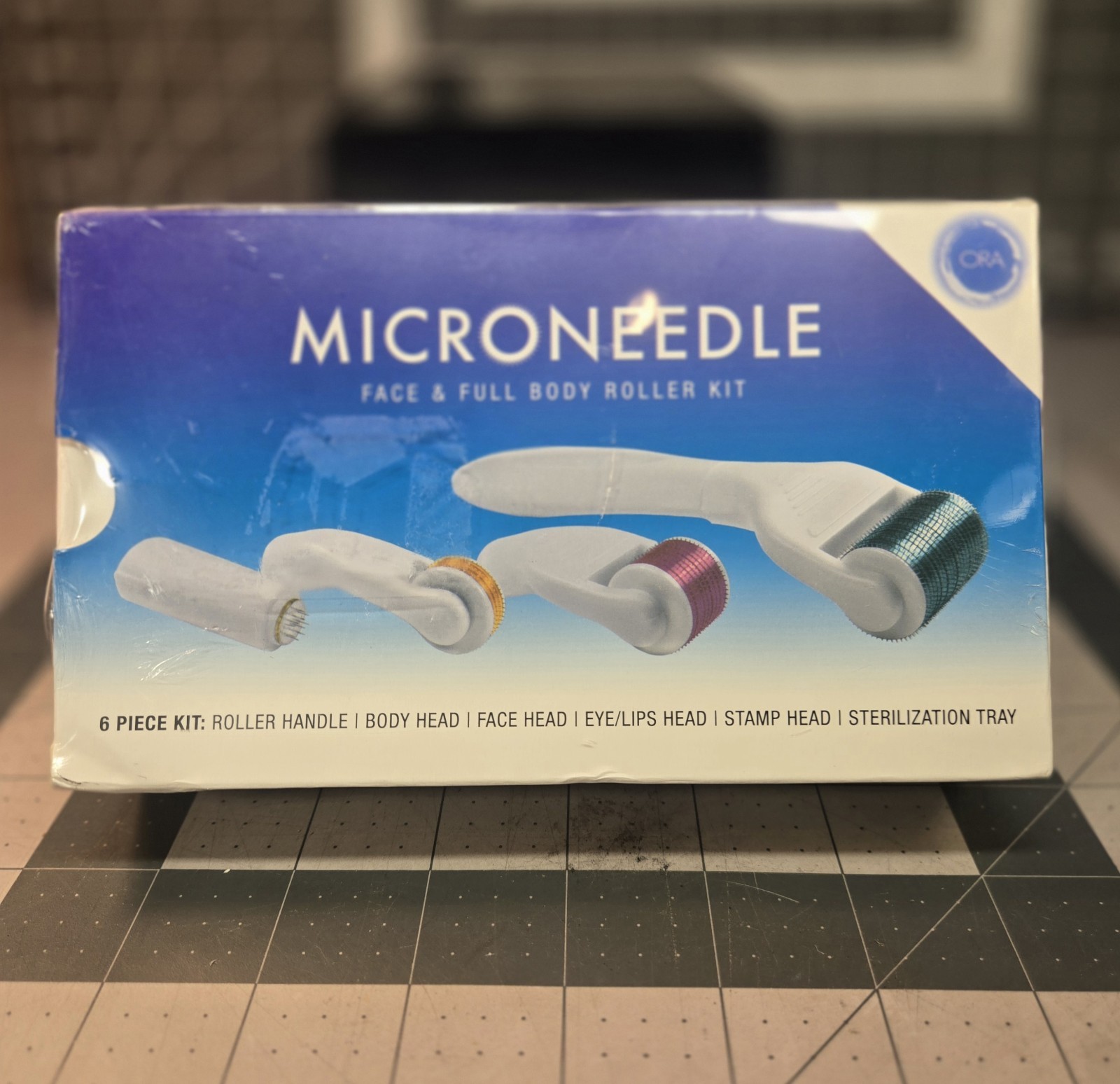 ORA Microneedle Face & Full Body Roller 6-Piece Kit NIB Sealed