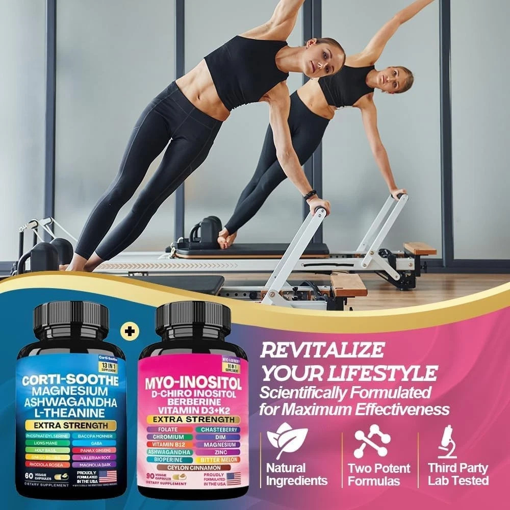 Corti-soothe 13 in 1 and Myo-inositol 16 in 1 Supplement 150 capsules
