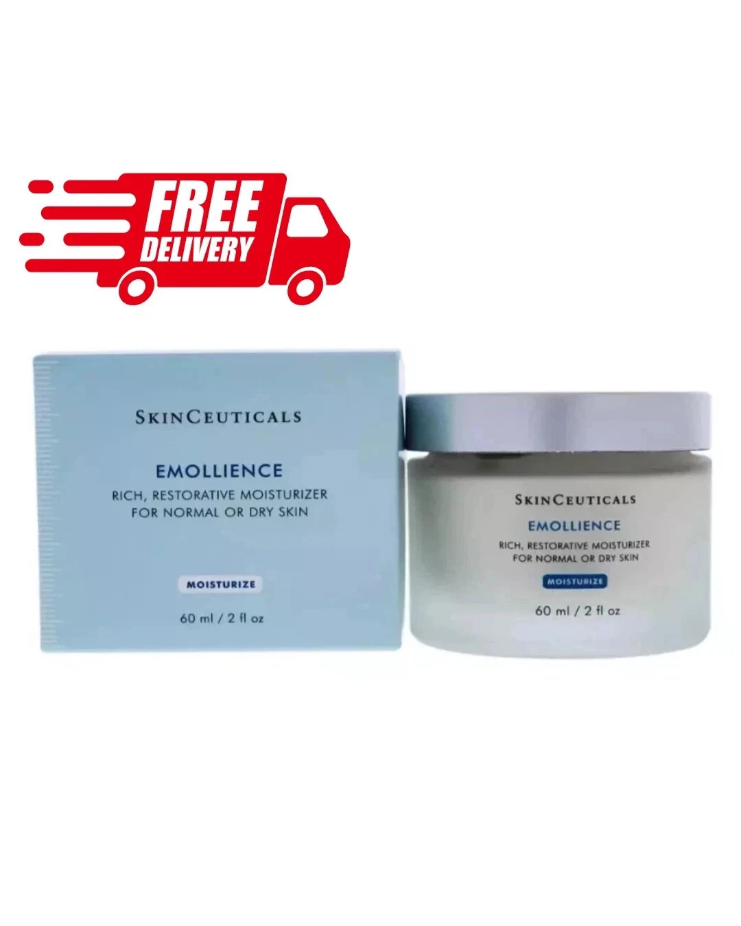 2X SkinCeuticals Emollience Moisturizer 60ml / 2 fl oz Free Shipping pack of 2