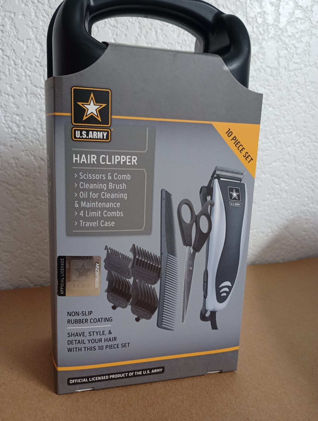 Licensed United States Army Hair Clipper – 10 Piece Set