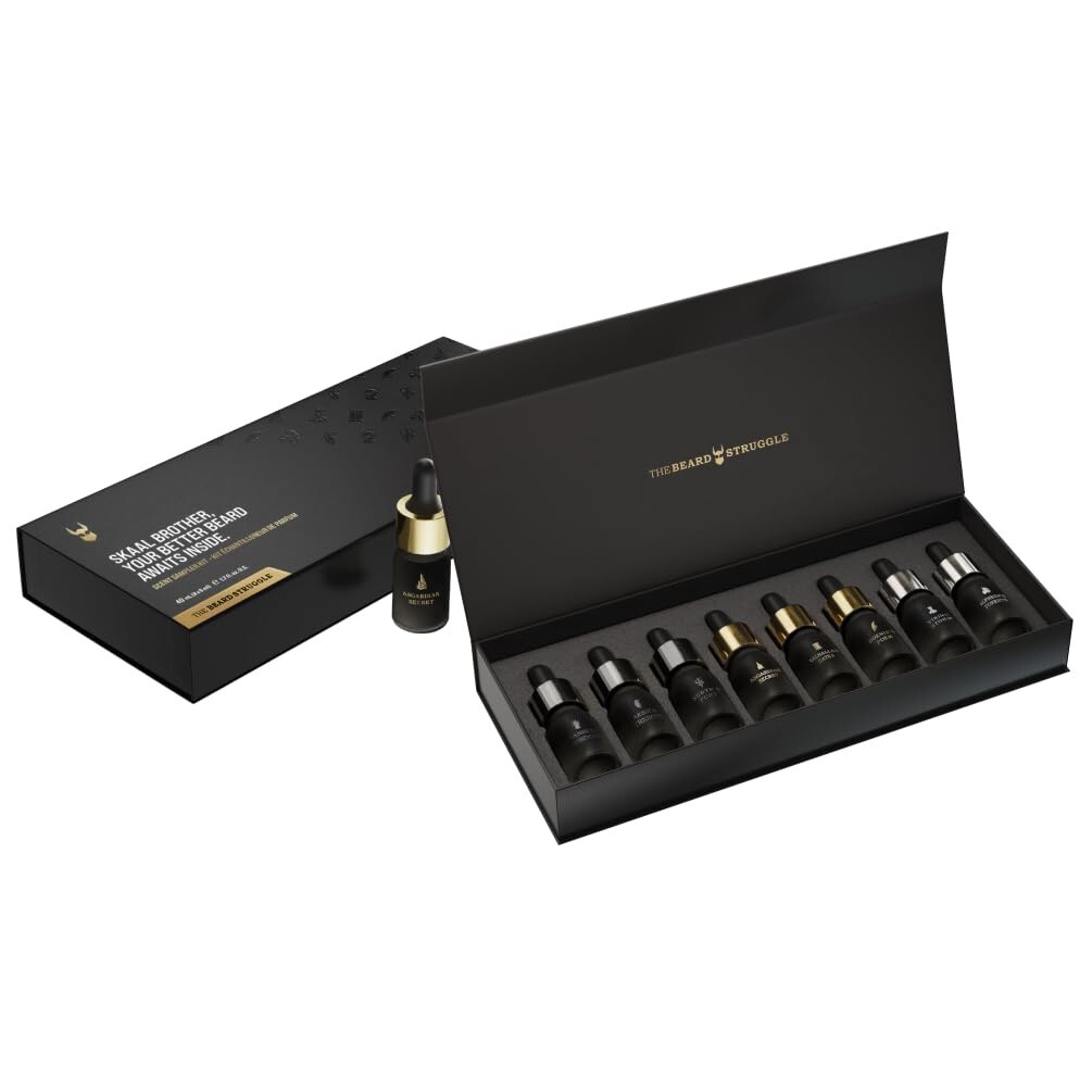 The Beard Struggle Beard Oil Scent Sampler Kit 8-in-1 8 Premium Viking Beard Oil
