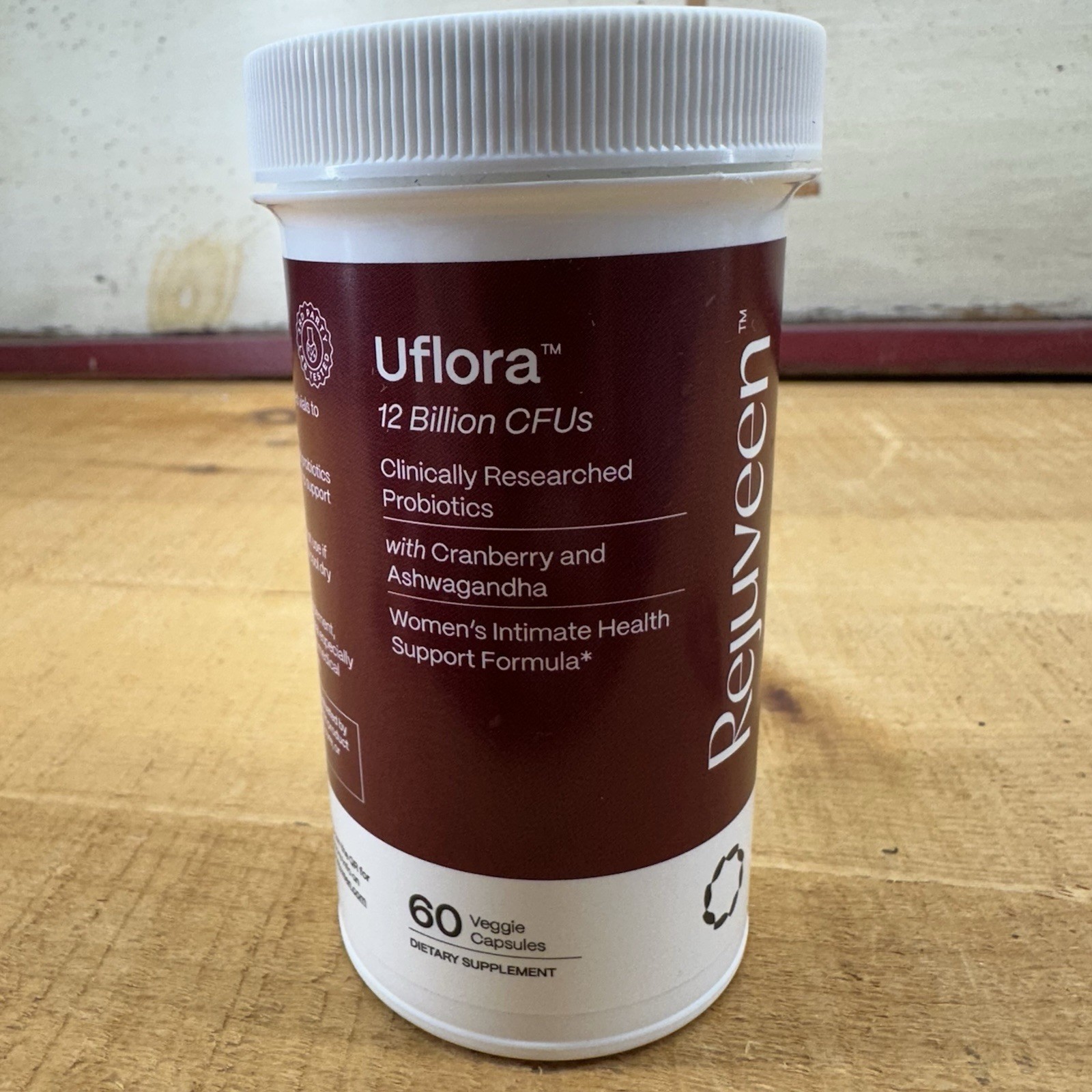 Rejuveen Uflora Vaginal Probiotics Supports 60 Count clCapaukes EXP 08/2026
