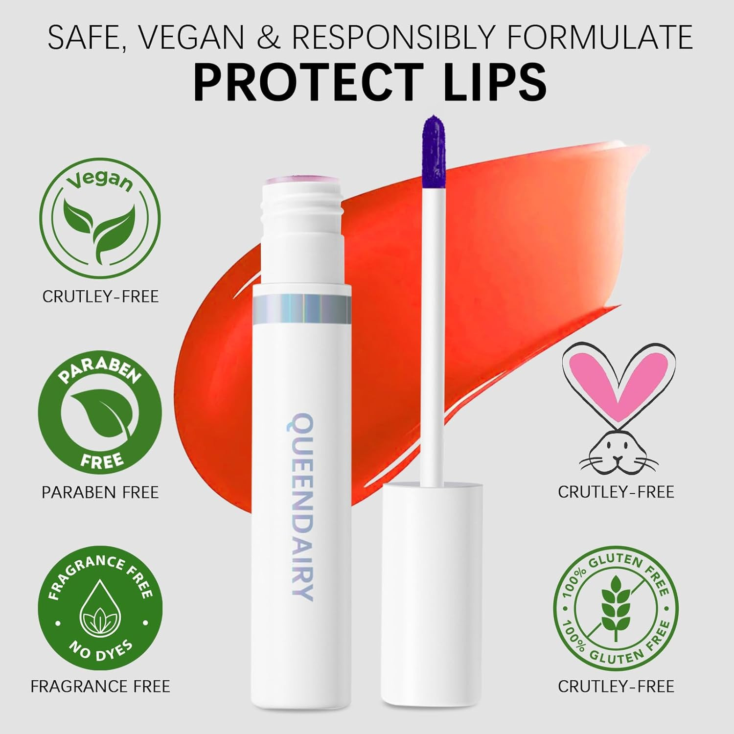 Lip Stain Peel off Lip Gloss All Day Long Lasting Waterproof and Transferproof L