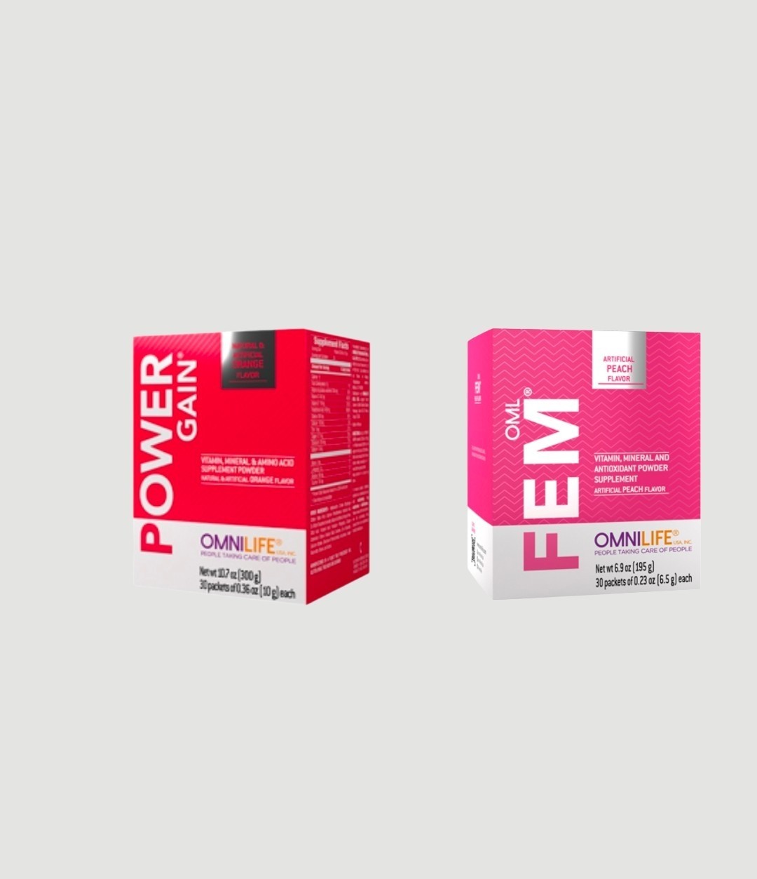 FEM PLUS / POWER GAIN Apoya El sistema Hormonal Femenino Omnilife