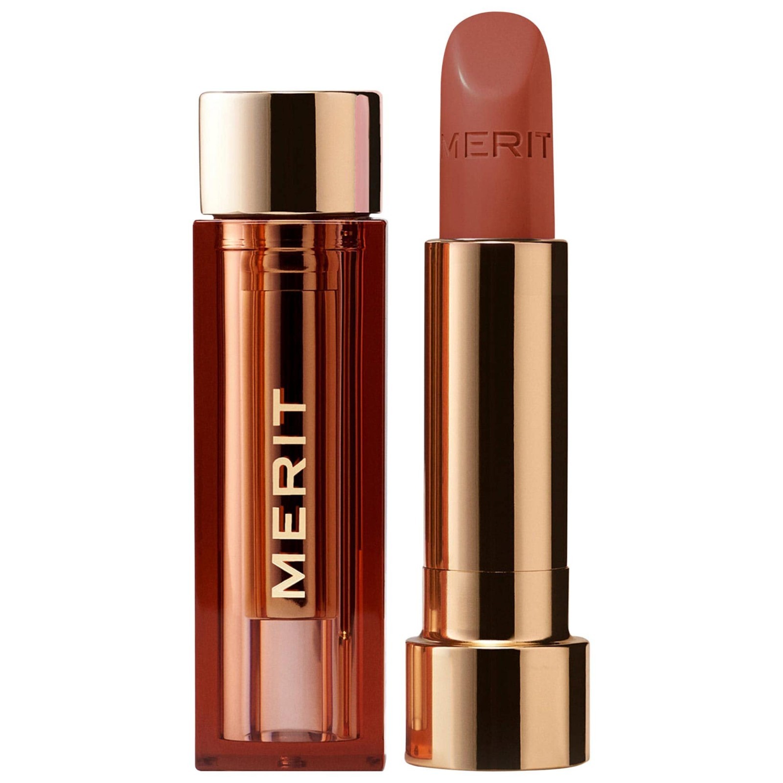 NIB 100% Authentic MERIT Signature Lip Lightweight Lipstick,6 SHADES,0.10 oz/3 g