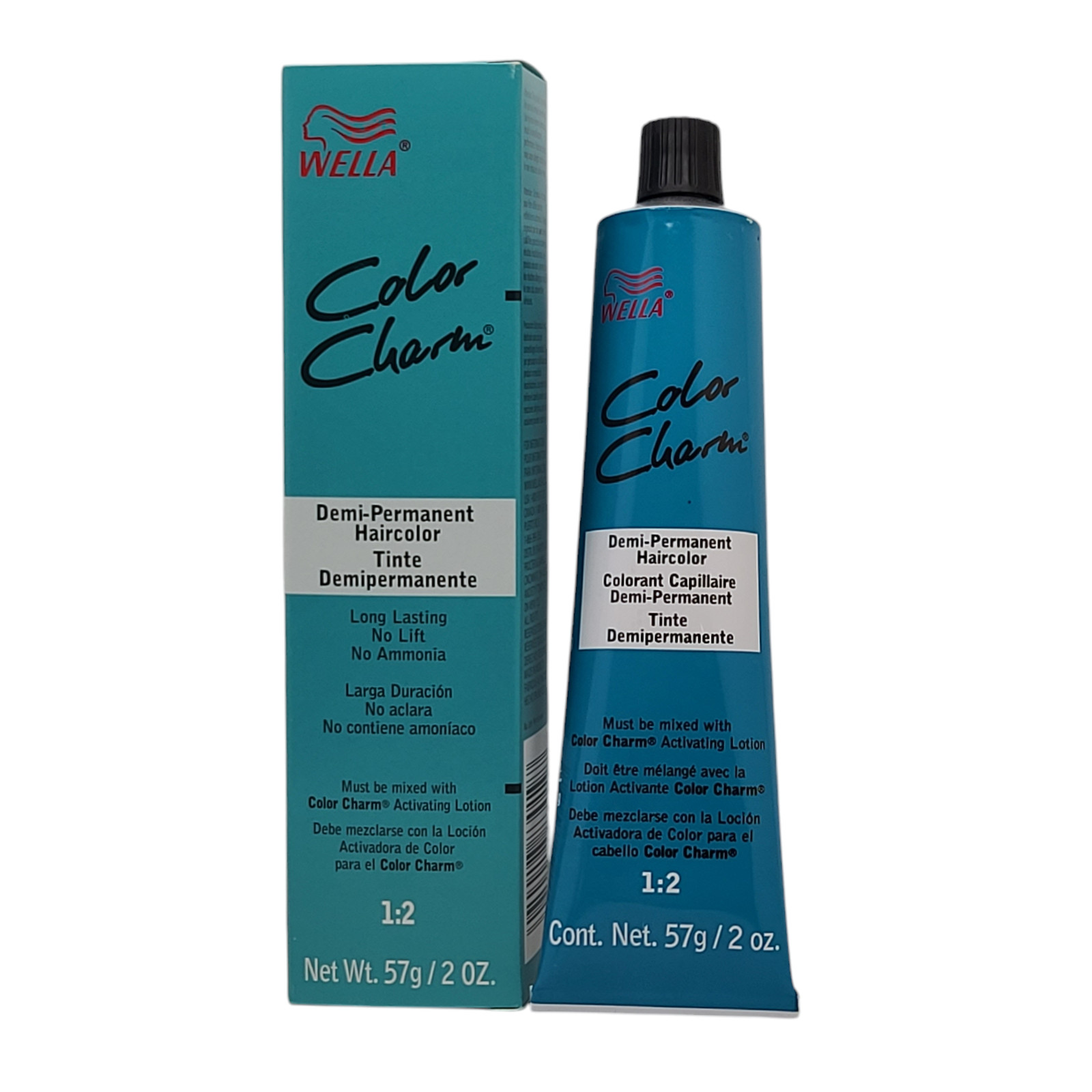 6 Pack Wella Color Charm Permanent Gel Hair Color 6RV 6/45 Fiery Red – 2 oz