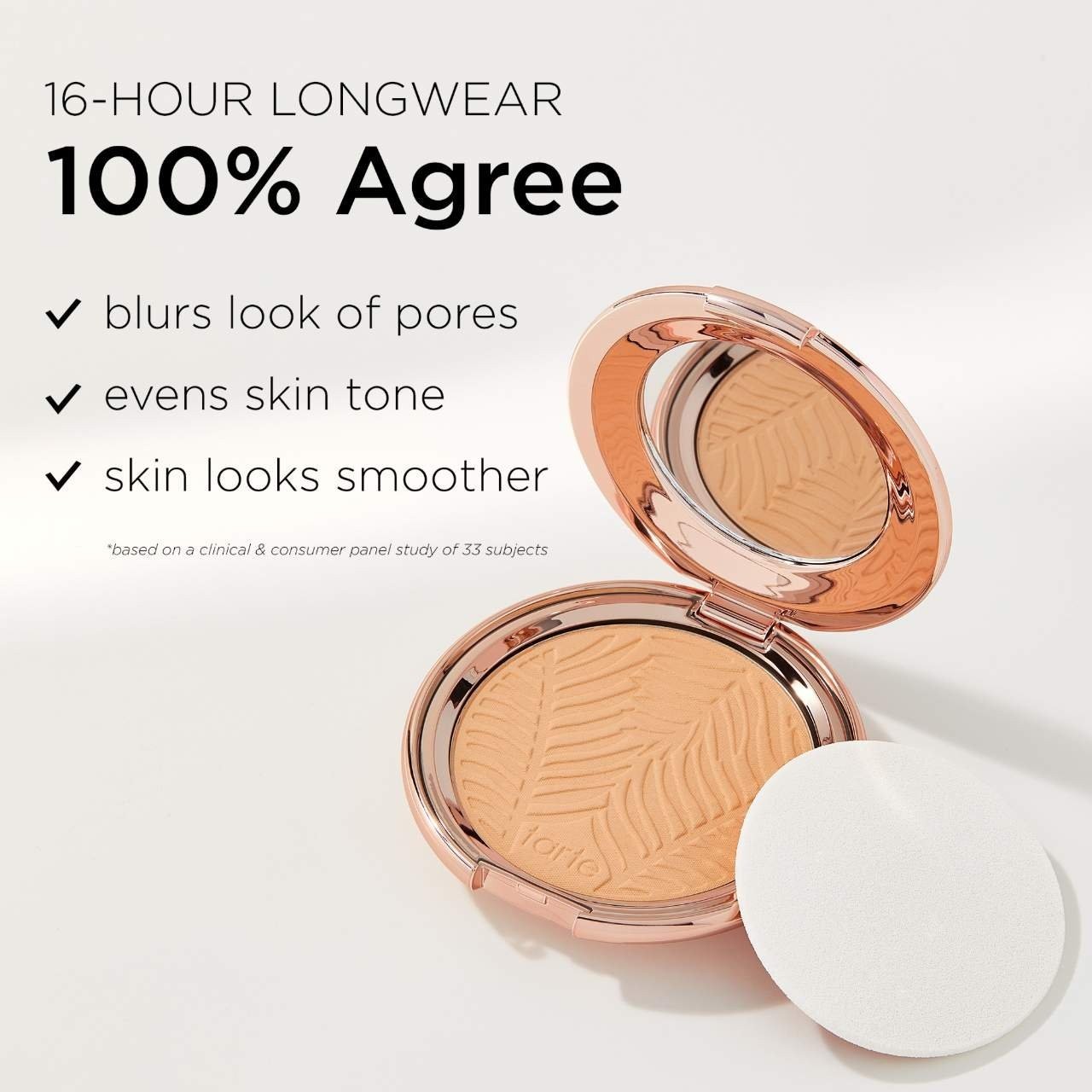 tarte Amazonian clay 16-hour blurring powder foundation, 14 colors