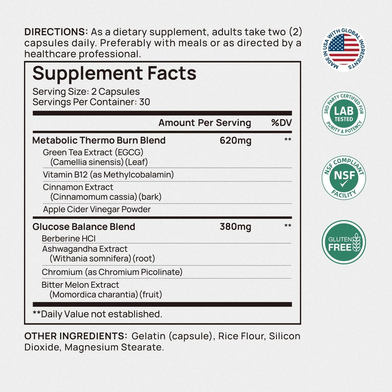 Metabolism Supports Weight Loss and Promotes Fat Burning Selerb MetaBurn/*/