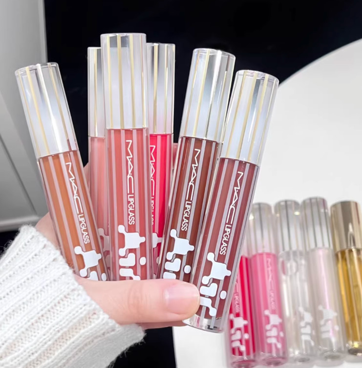 MAC Authentic Lipglass Air Non-Sticky Hydrating Lip Gloss,9 SHADES,0.17 oz/5 mL