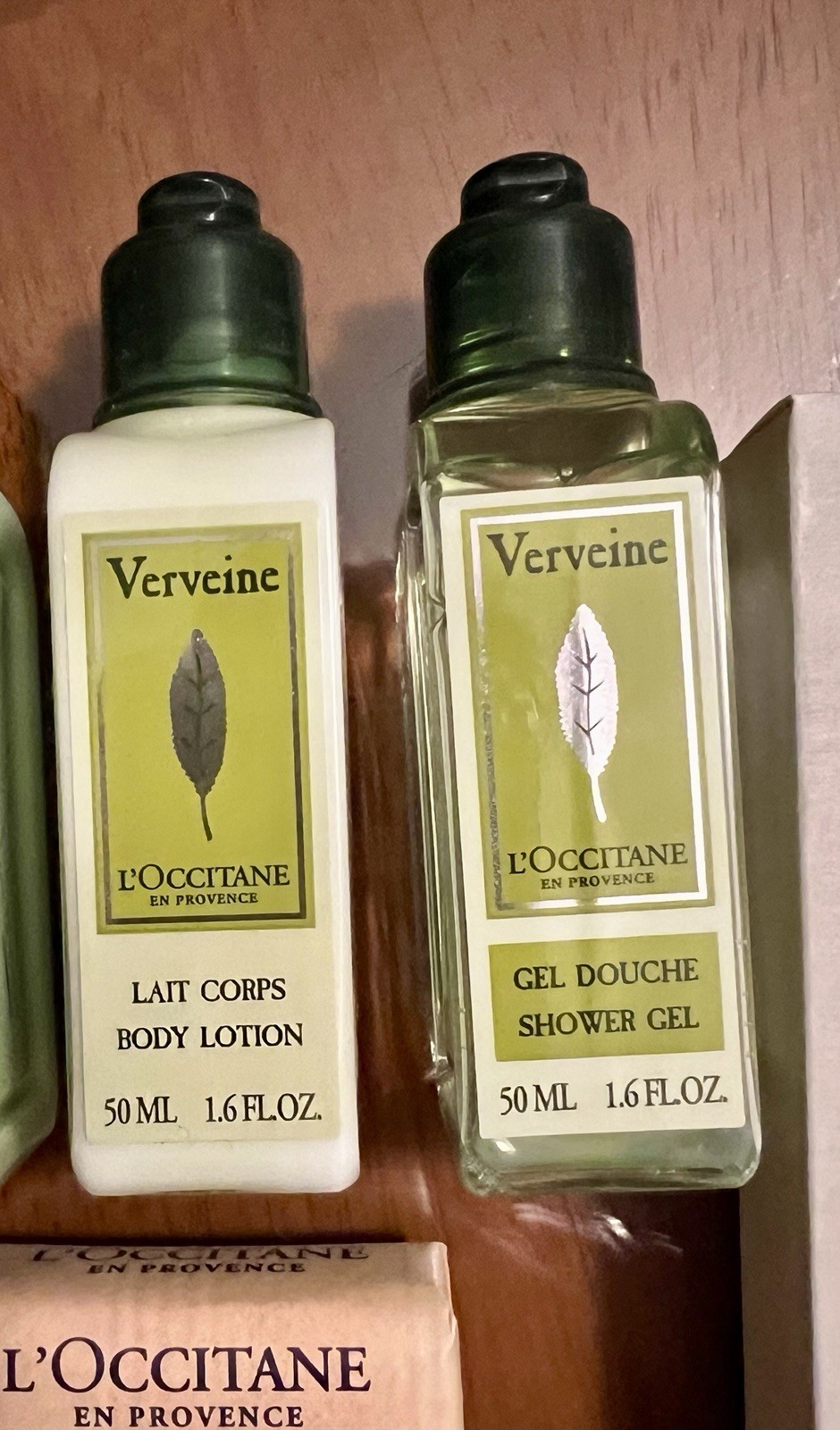 L’Occitane en Provence Verbena Travel Set or Hotel Collection