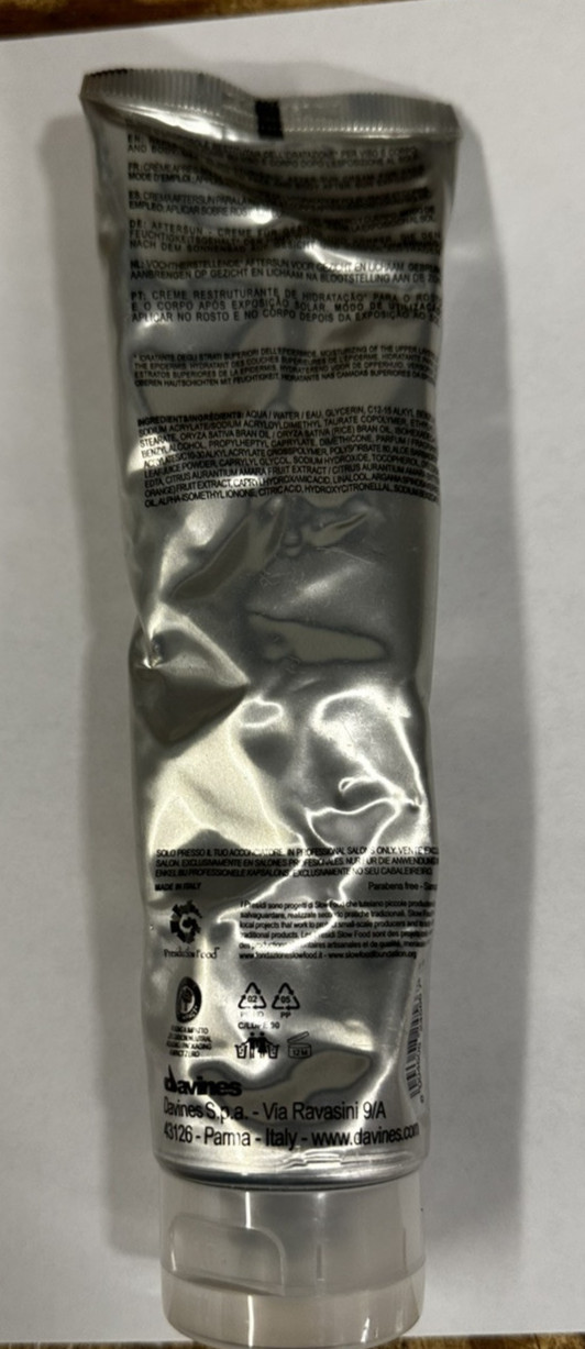 Davines Aftersun Replenishing Cream, (5.07 fl.oz/150ml) NEW