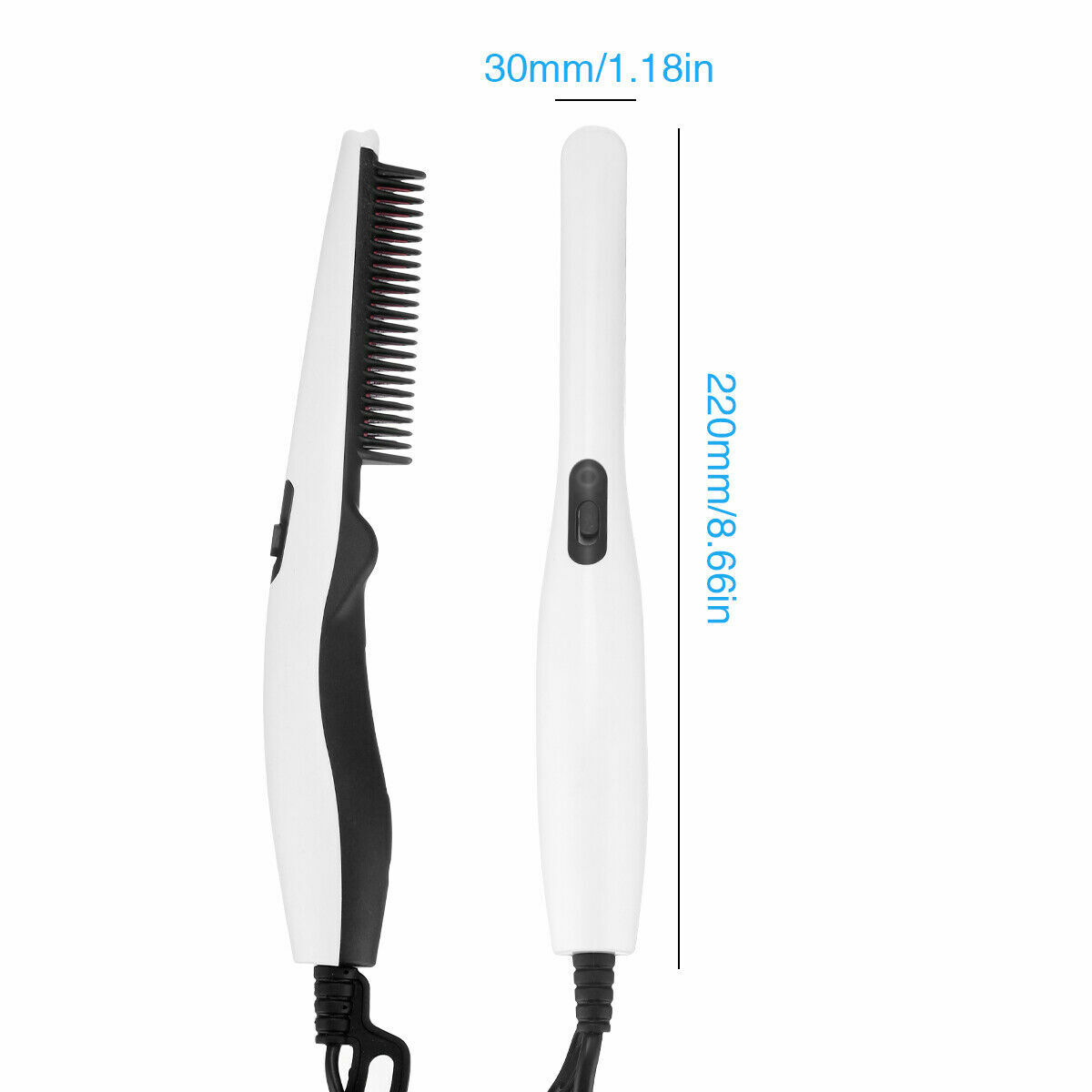 Beard Straightener Brush for Men Ceramic & Ionic Hair Anti-Scald Hot Comb Gift