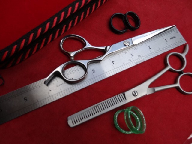 60Days WRNTY_7″ Barber Hairdressing Hair Scissors+ 6.5″ Thinning /Japanese Steel
