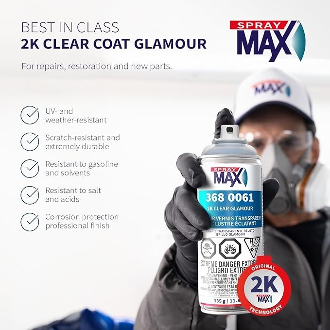 USC SprayMax 2K Glamour High Gloss Aerosol Clear