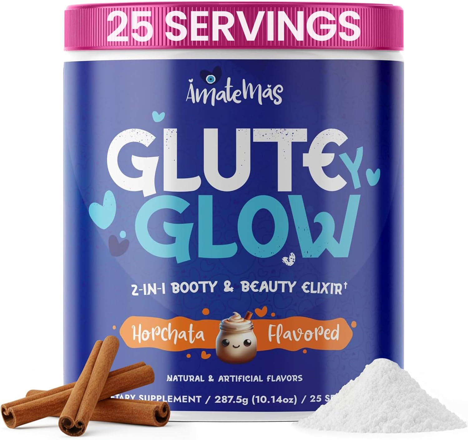Glute Y Glow by – Women’S Creatine + Biotin Supplement for Muscle Growth, Glute