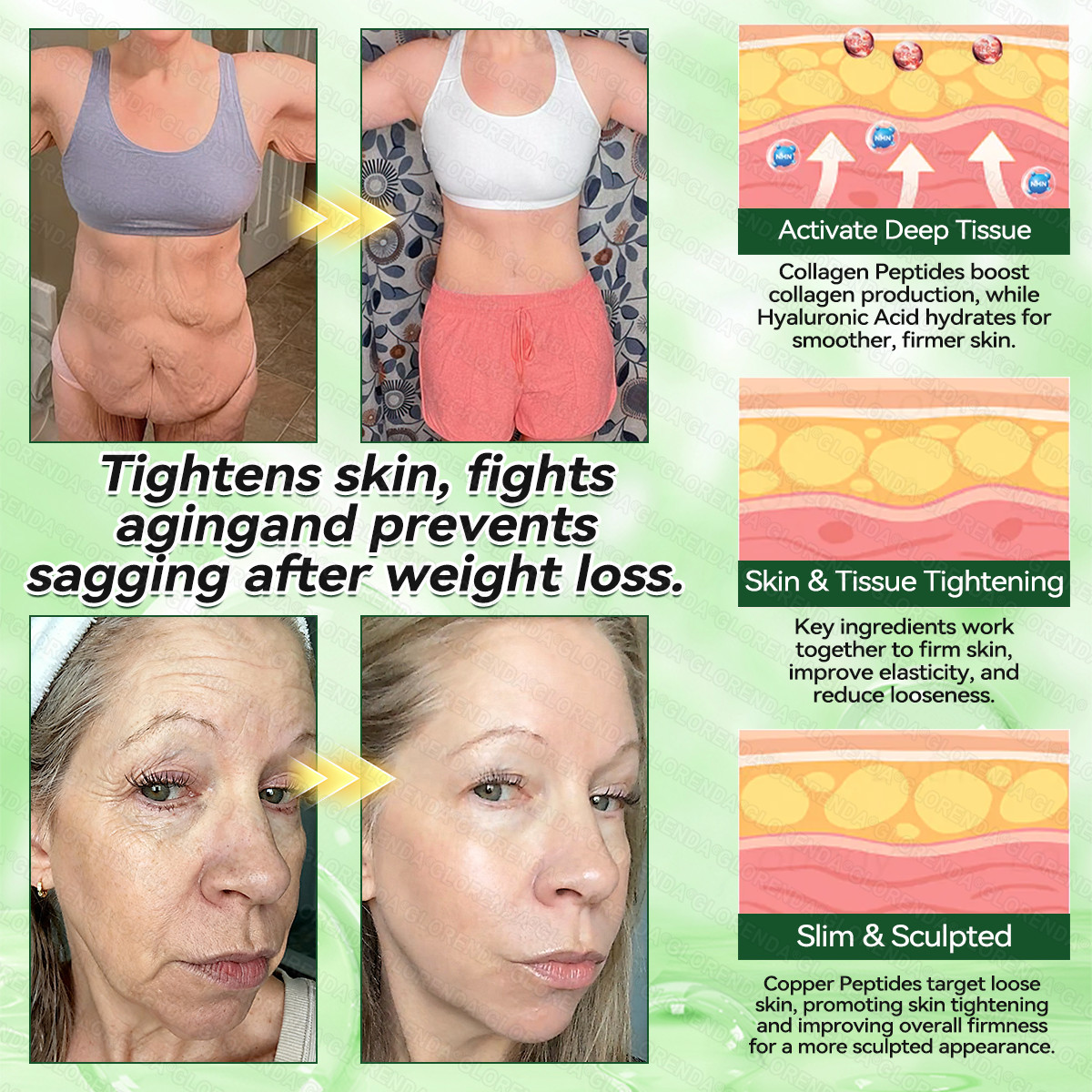 Pureluxo Moringa Berberine NAD+ Weight Loss Patches Advanced Nano Microneedle