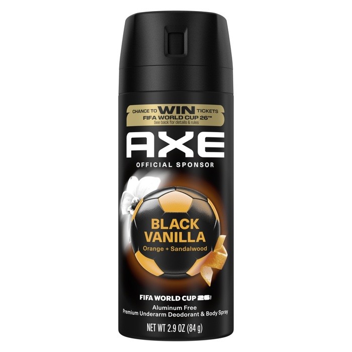 AXE BODY SPRAY BLACK VANILLA AER 2.9OZ