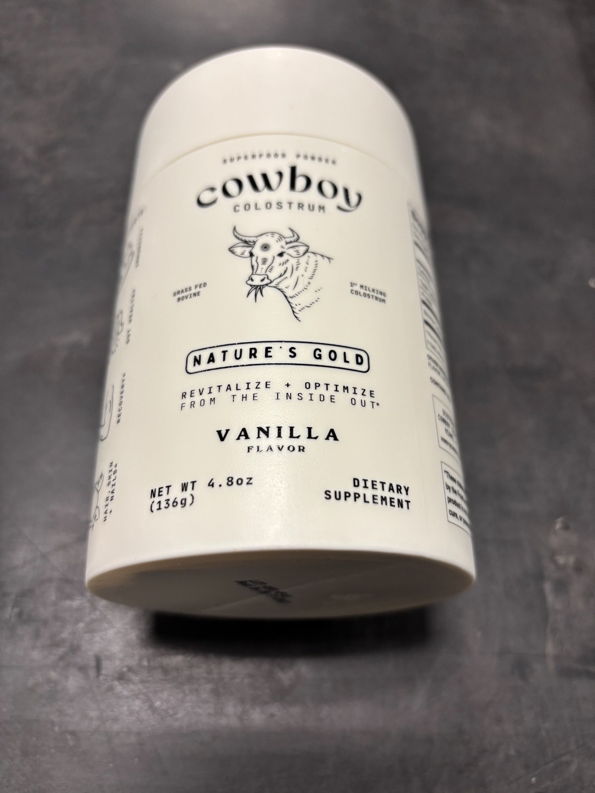 Nature’s Gold Cowboy Colostrum – Superfood Powder, 4.2 oz (120g), 3 Flavors