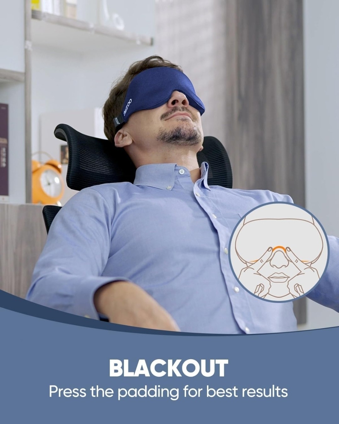 Sleep Eye Mask for Side Sleeper Men Women, Zero Eye Pressure 3D Sleeping Mask…