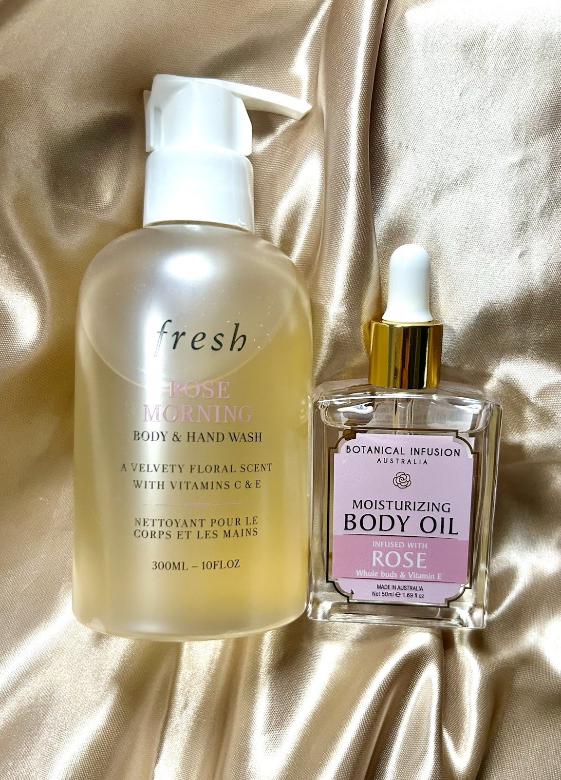 Fresh Rose Morning Body Wash + Botanical Infusion Australia Rose Oil