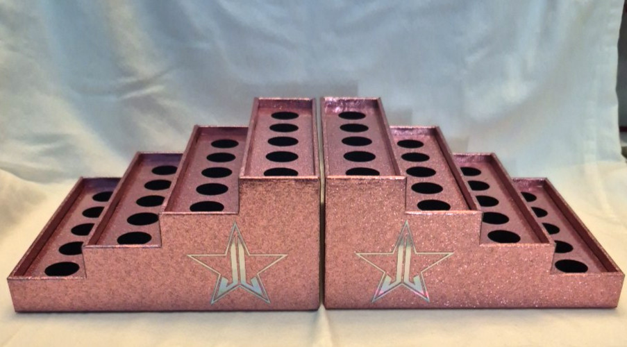 One (1) Jeffree Star Pink Glitter Lipstick Holder Display Organizer Stand