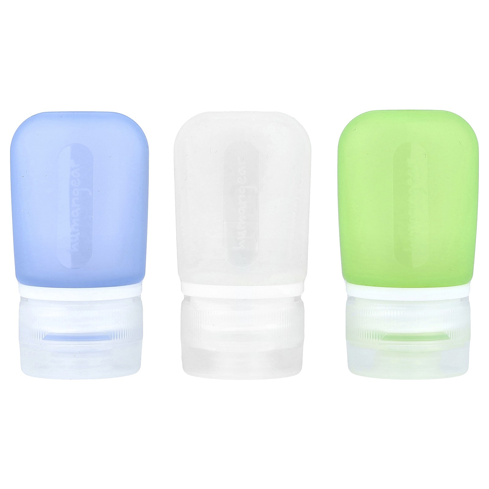 GoToob® Mini, Blue, Clear & Green, 3 Pack, 0.9 fl oz (27 ml) Each