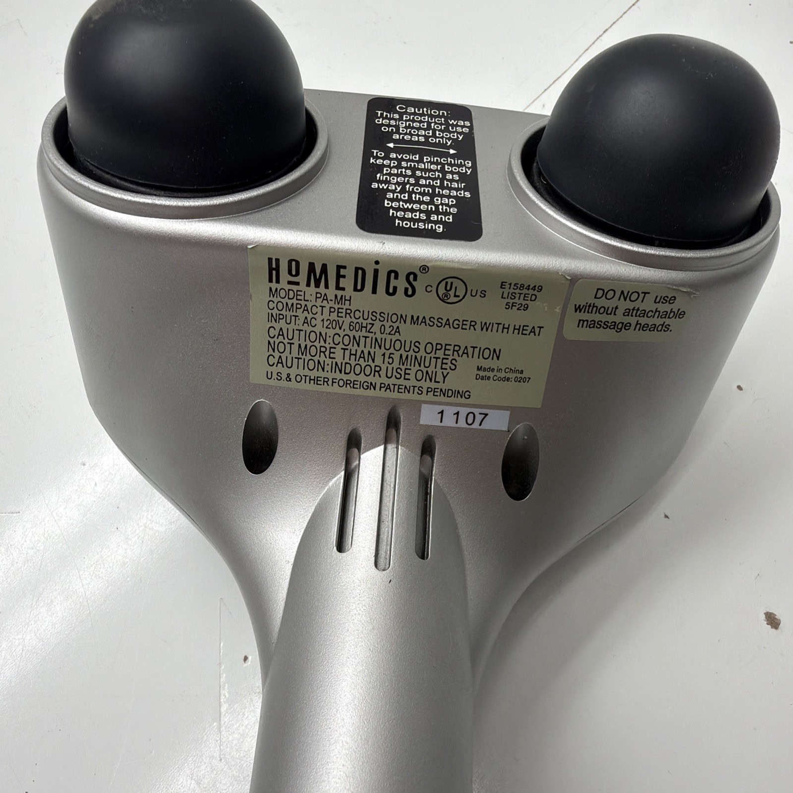 Homedics Compact Percussion Massager with Heat Model PA-MH