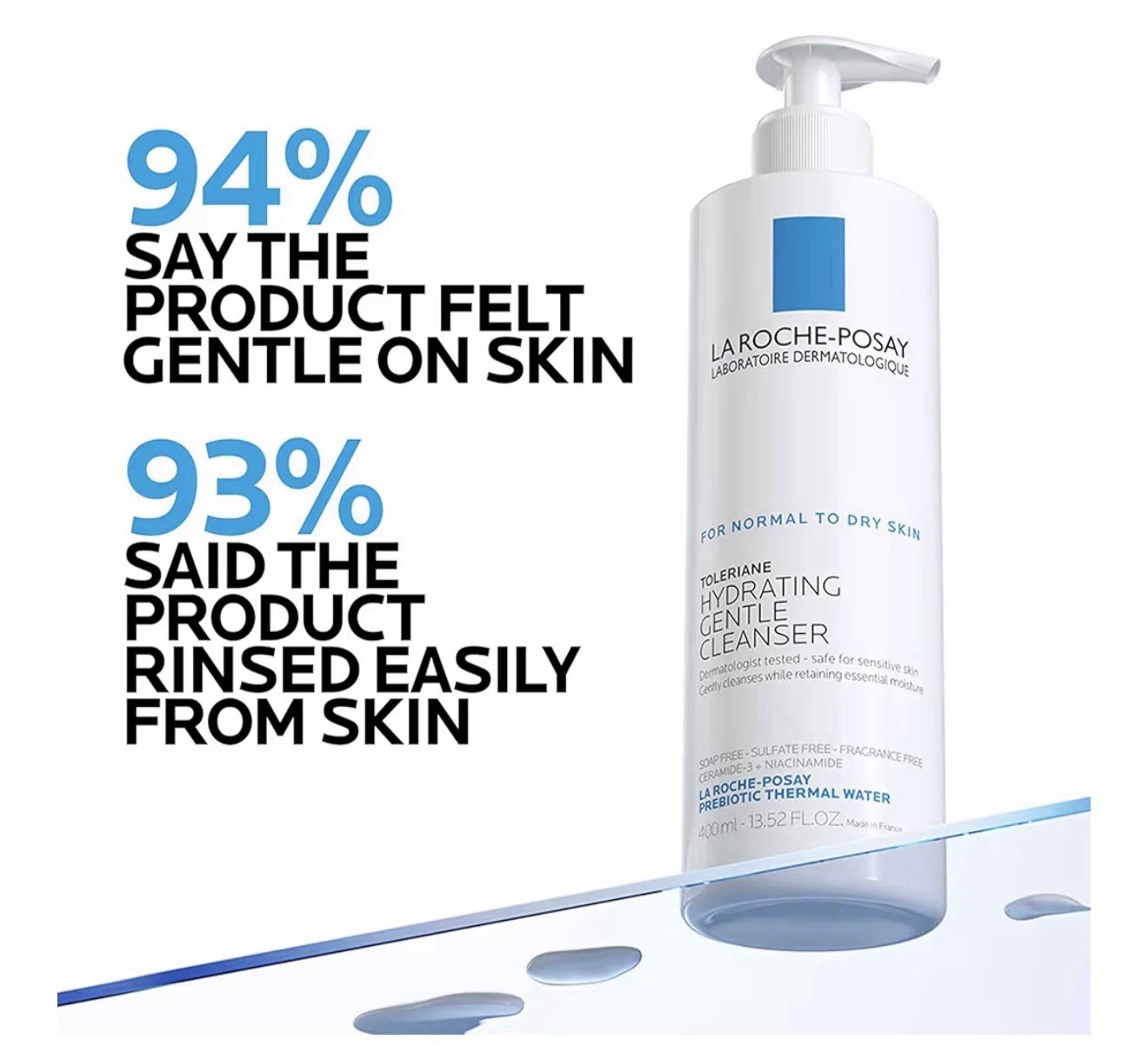 LA ROCHE POSAY PURIFYING FOAMING CLEANSER & HYDRATING GENTLE CLEANSER