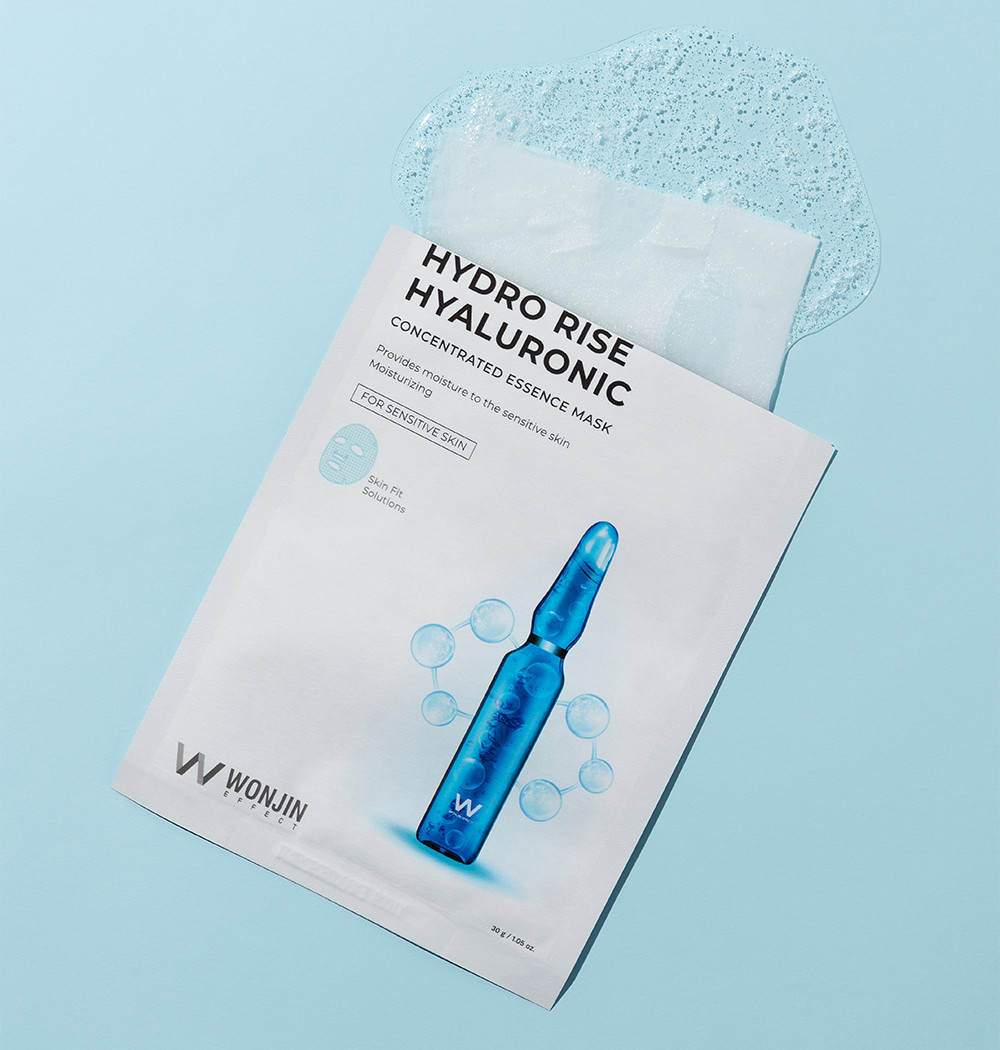 Wonjin Effect Hydro Rise Hyaluronic Concentrated Essence Mask 30g x10ea K-Beauty