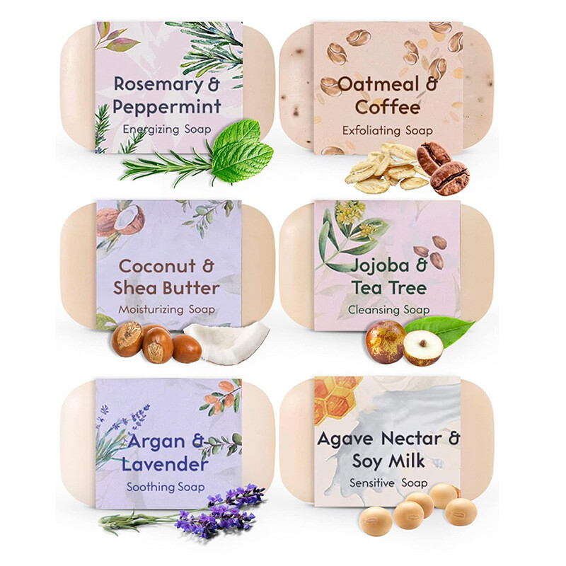 Natural plant soap, lavender soap, coconut essential oil, bath and cleaning soap
