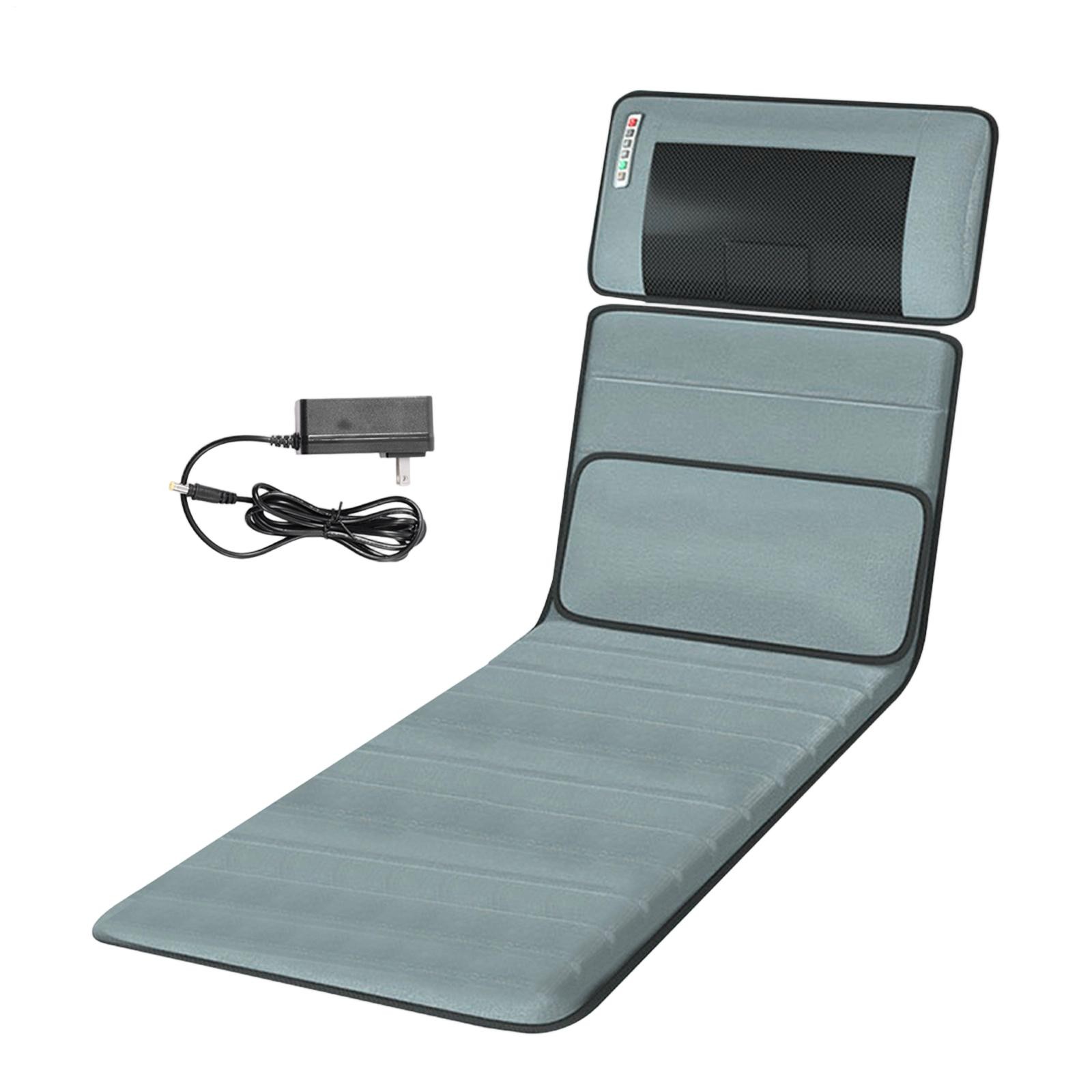 Full Body Massage Mat with Heat & Movable Shiatsu Neck Back Massager Pillow
