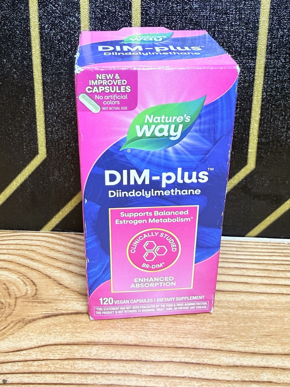 Nature’s Way DIM-Plus Estrogen Metabolism Cellular Support – 120 Capsules New Ex