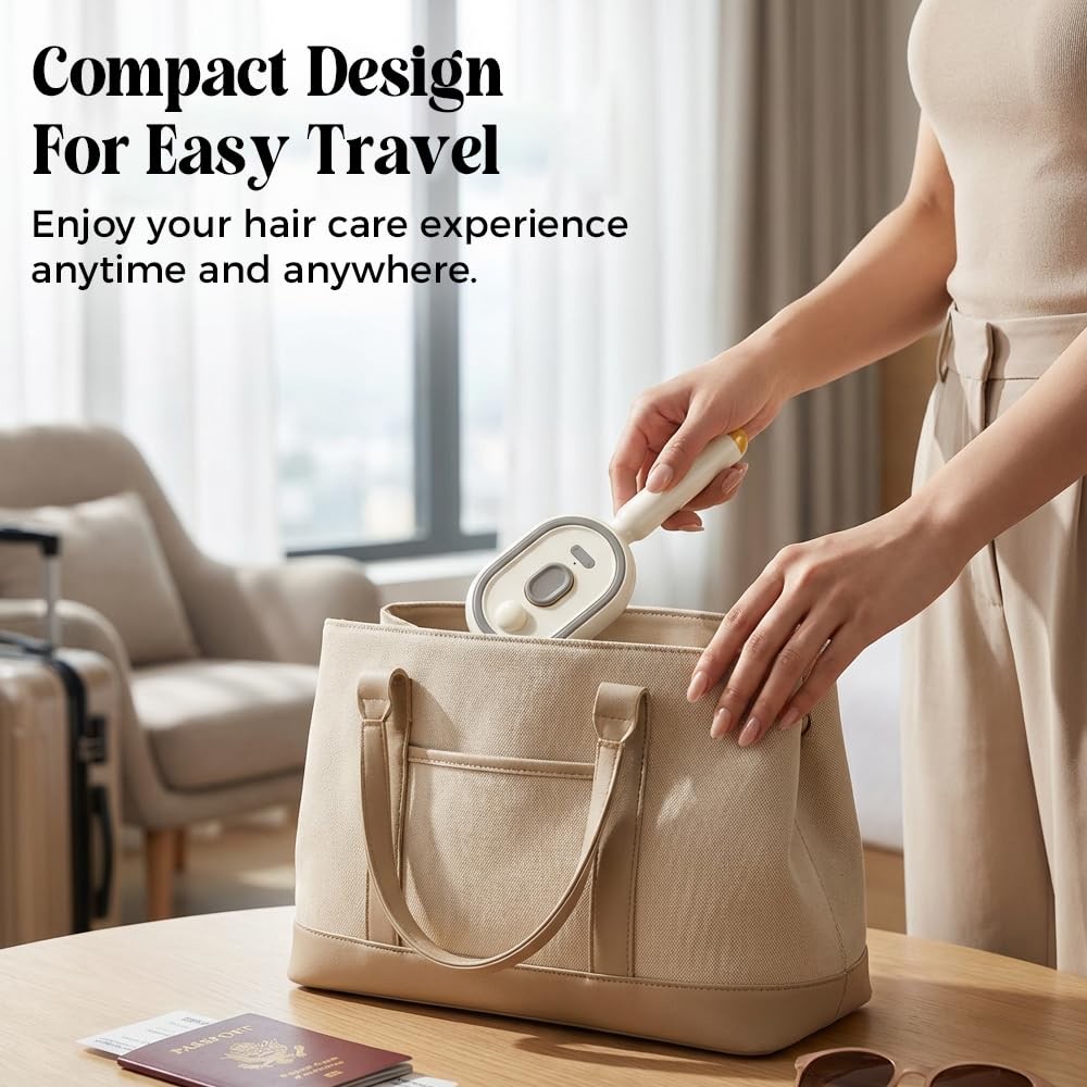 Electric Spray air Cushion Massage Comb, 3-in-1 Electric Mist Spray Hair Brush