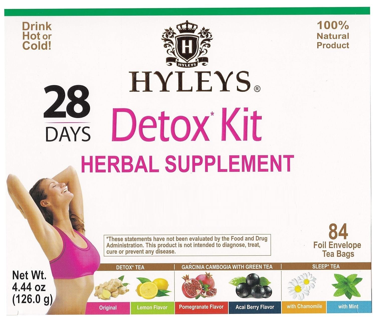 Delicious 28-Day Detox Tea Kit – 84 Bags of Herbal Cleanse & Weight Support