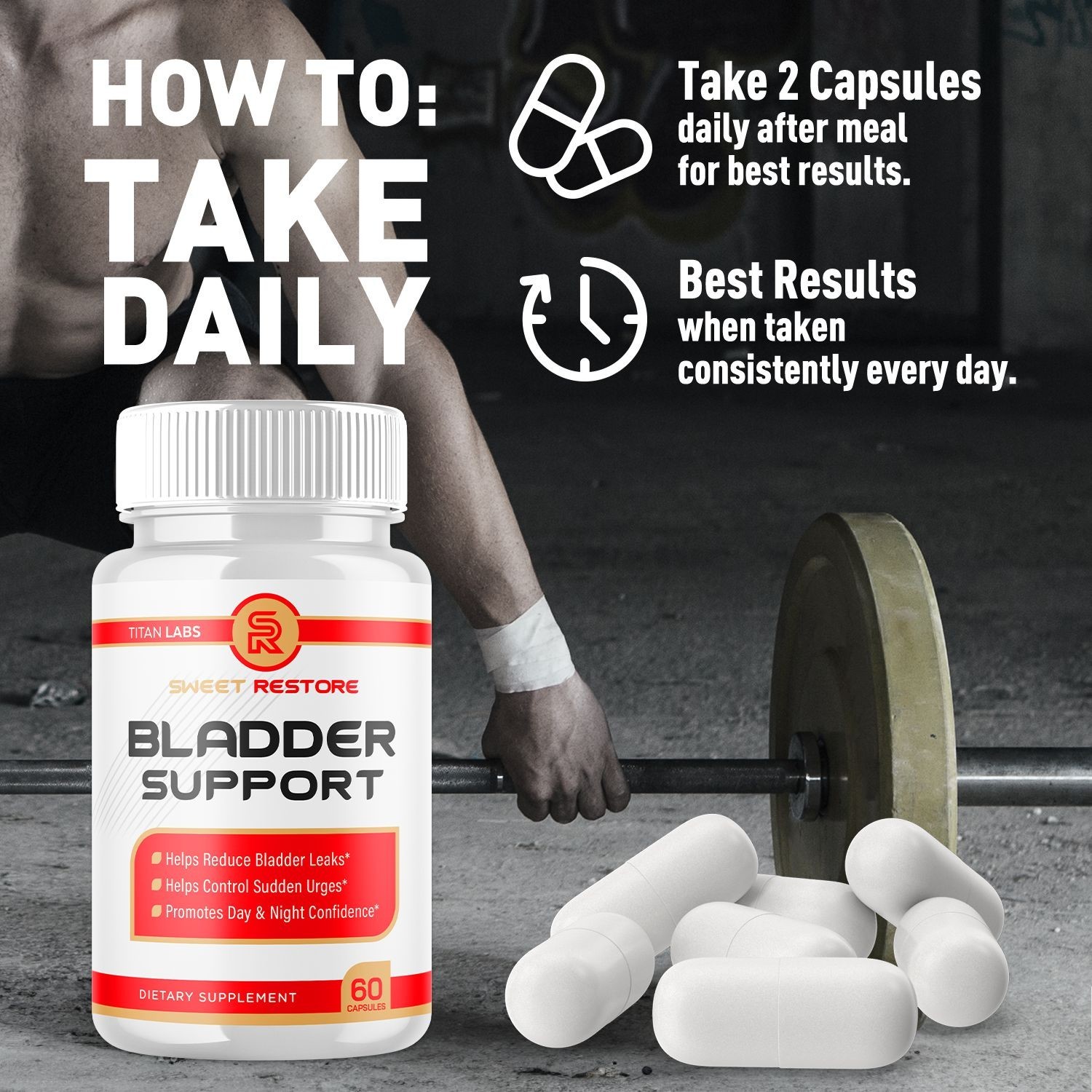 (5 Pack) Sweet Restore Bladder Control Prostate & Bladder Support Formula 300 Ct