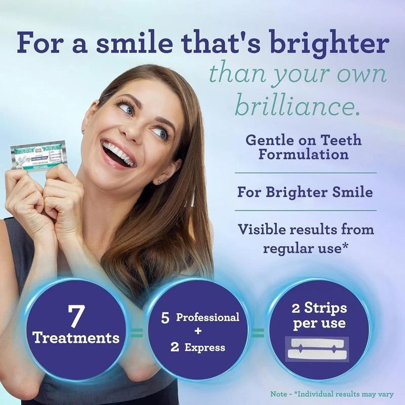 NEW Guru Nanda Whitening Strips, 7-day treatment (7 Packets – 2 Strips per pack)
