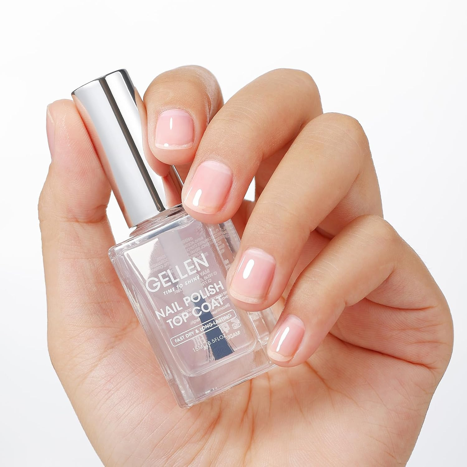 Clear Nail Polish Top Coat, Shine Glossy Regular Nail Polish, Calcium Formula St