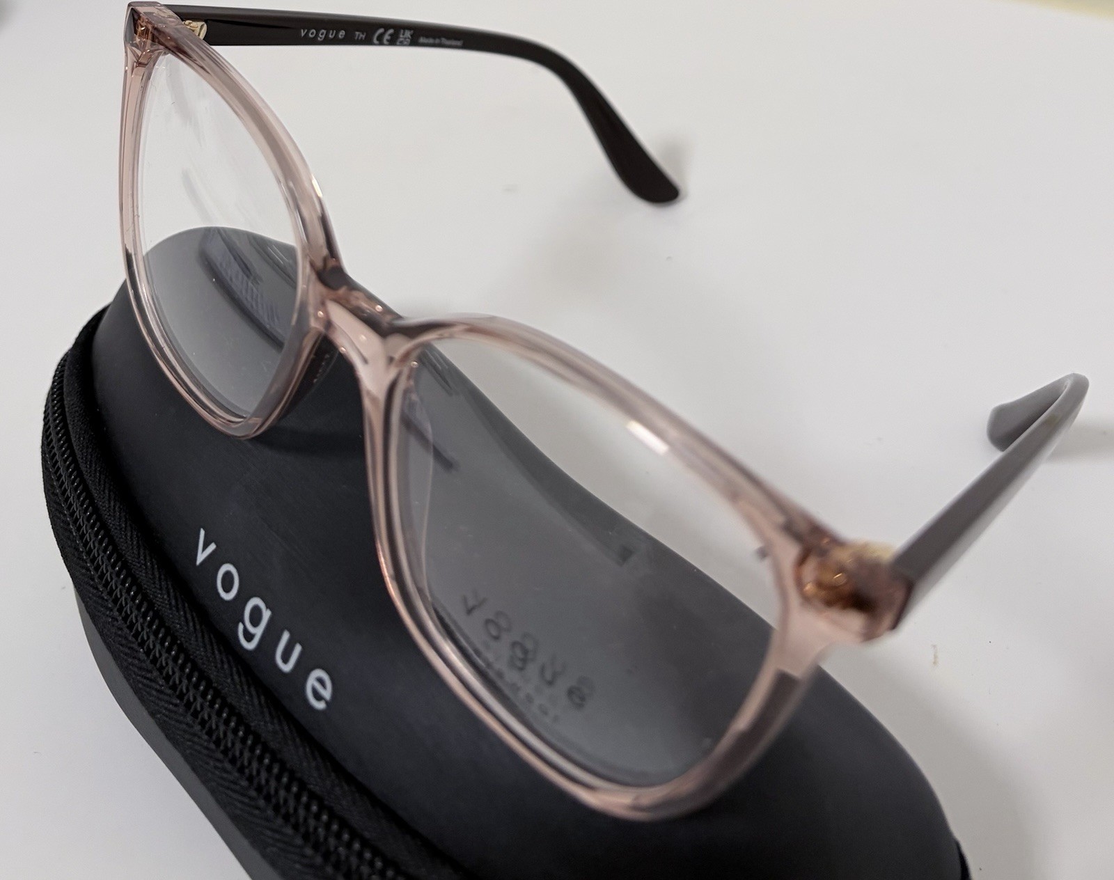 Vogue VO5236 Pink Plastic Full Rim Eyeglass Frames 53-16-140 Solid