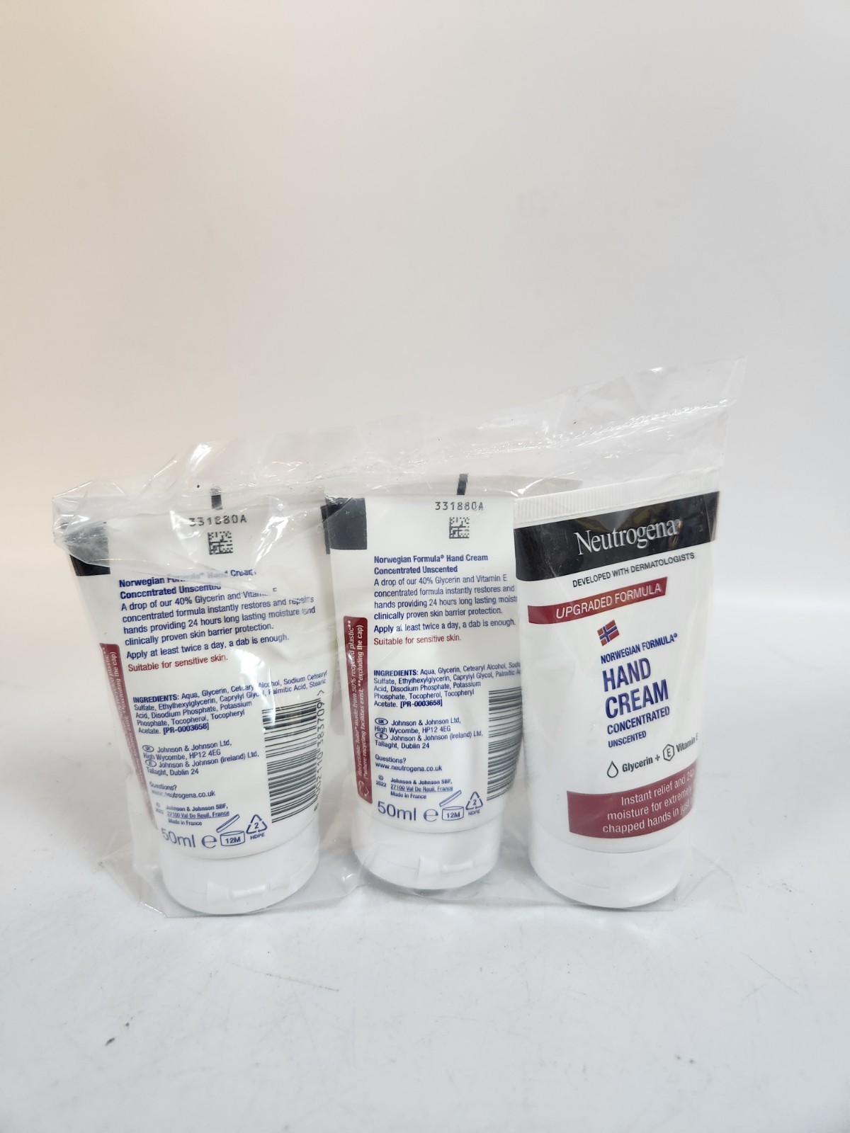 Neutrogena Norwegian Formula Hand Cream, Unscented 50ml- 3 pack