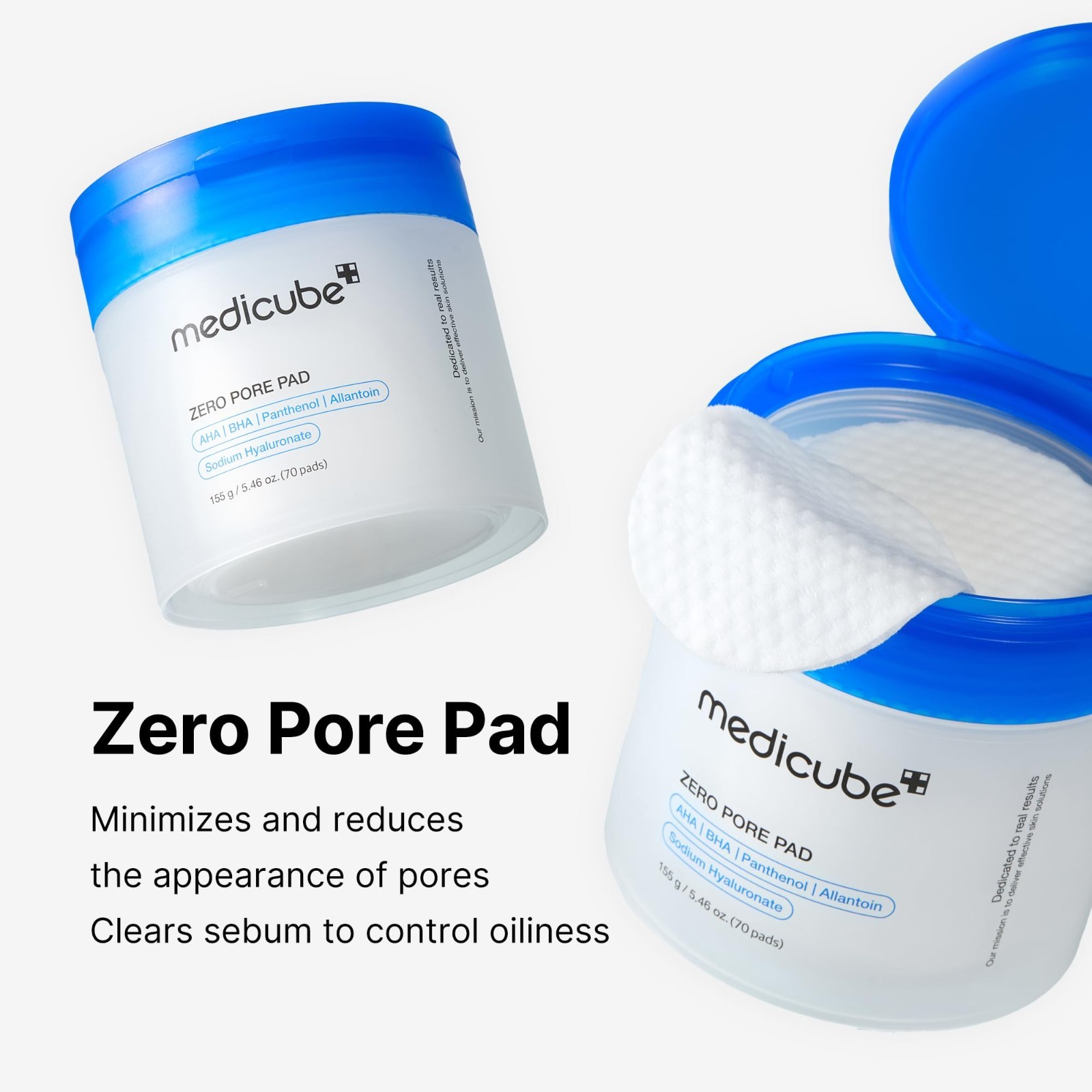 medicube Toner Pads Zero Pore Pad 2.0 | Dual-Textured Facial Pad for Exfoliation