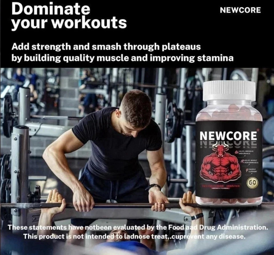 NewCore 7-in-1 Gummies for Men NewCore Advanced Male Health Support 60 Gummies