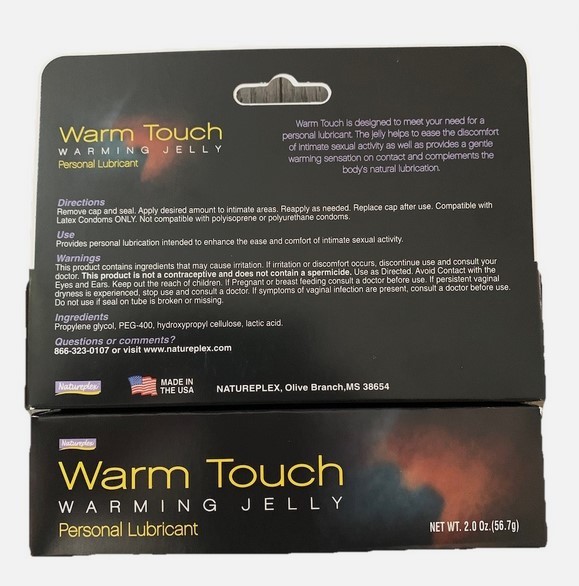 Natureplex Warm Touch Warming Jelly 2oz Tube (2 Pack)