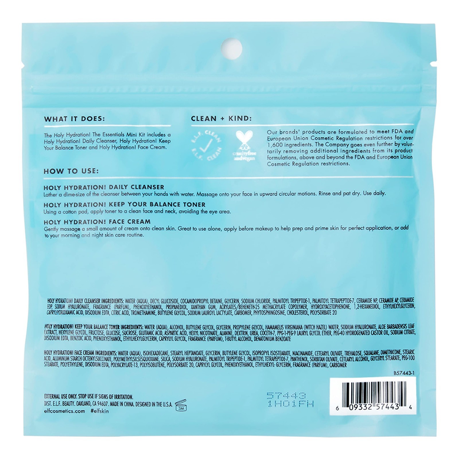 Mini Skincare Kit – Cleanser, Toner & Moisturizer for Hydrated, Balanced Skin –