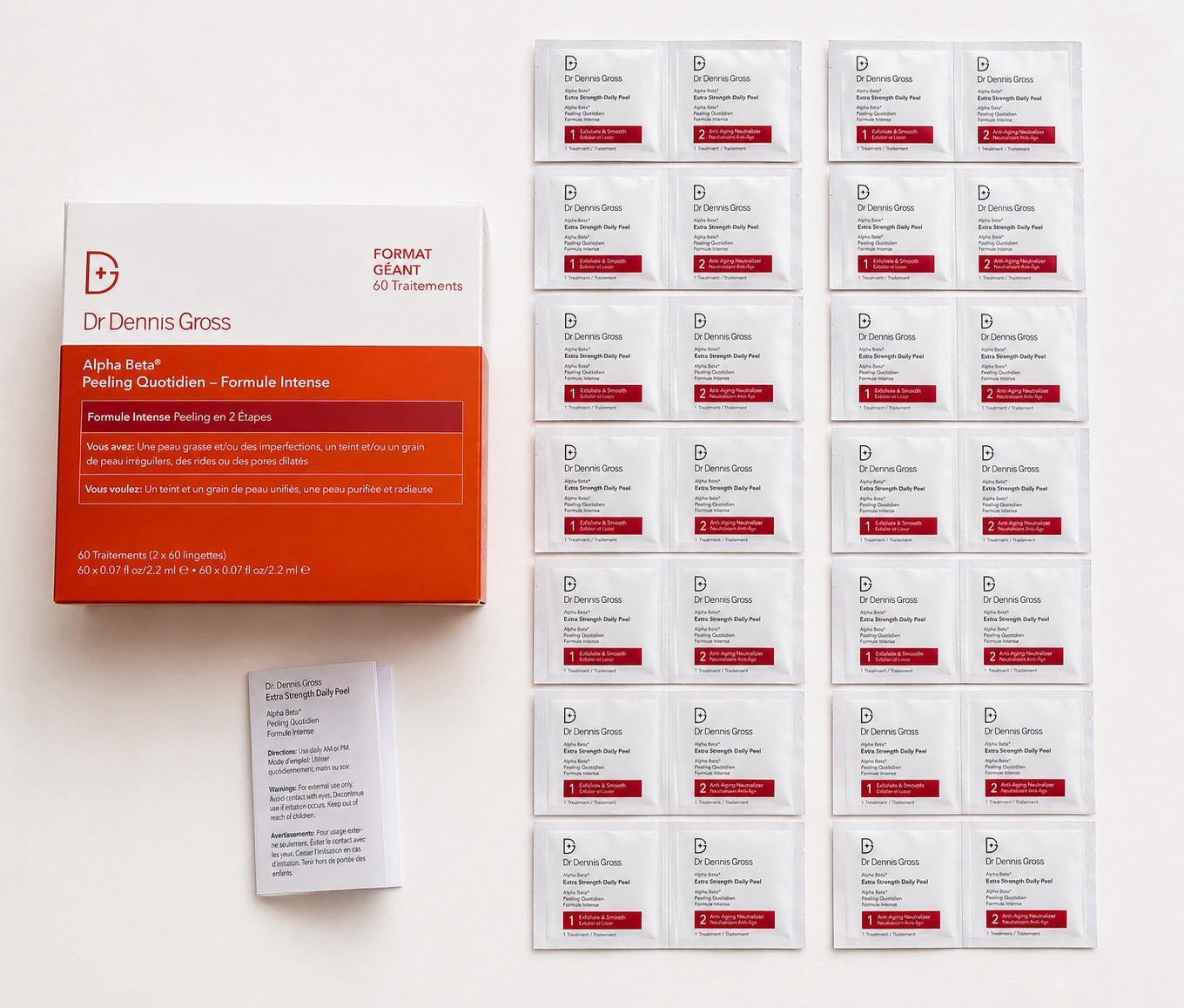 Dr Dennis Gross Extra Strength Daily Peel 14 Treatments + Box EXP 8/2027
