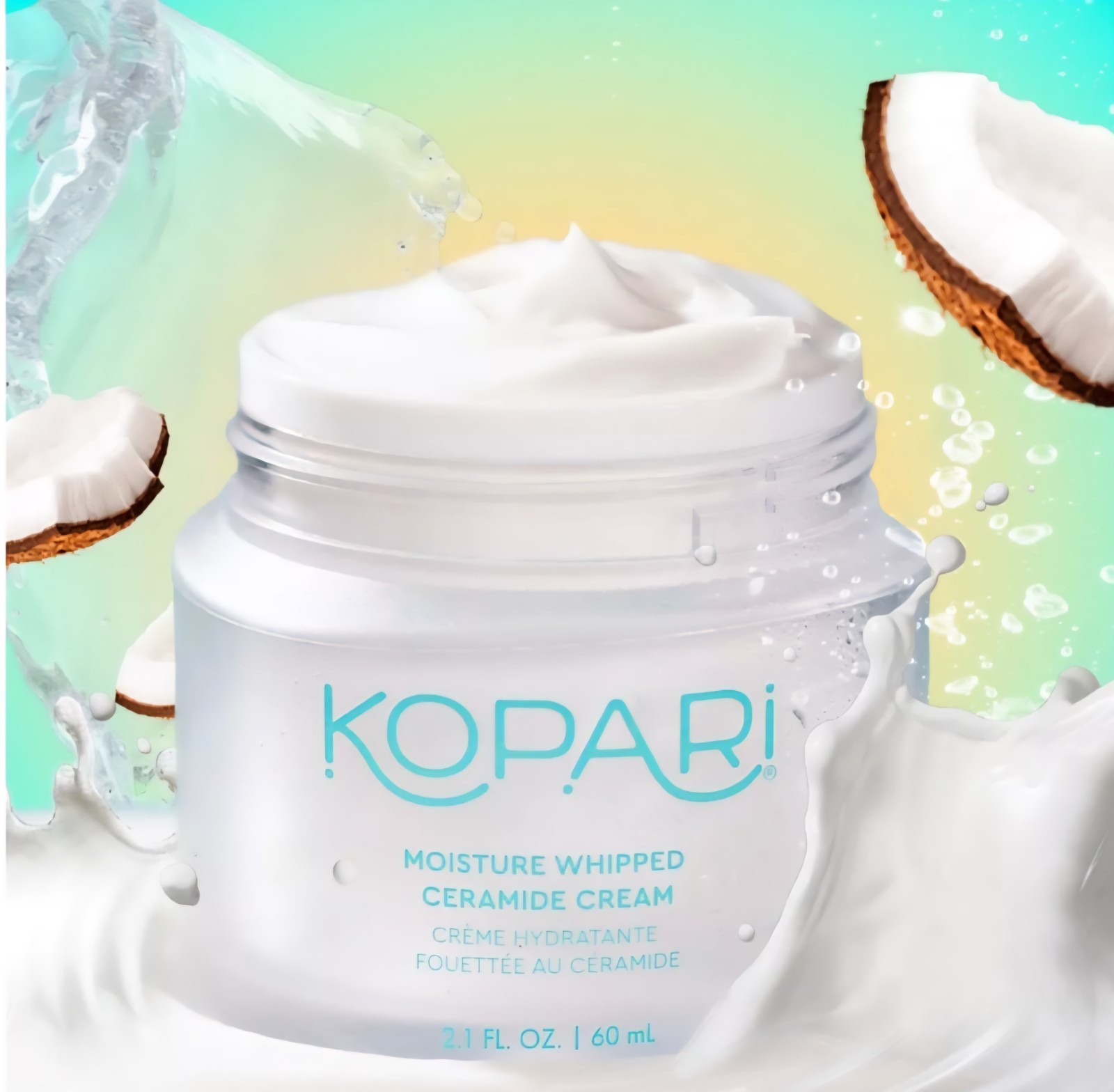 Kopari Moisture Whipped Ceramide Face Cream w/ Hyaluronic Acid 2.1 fl oz