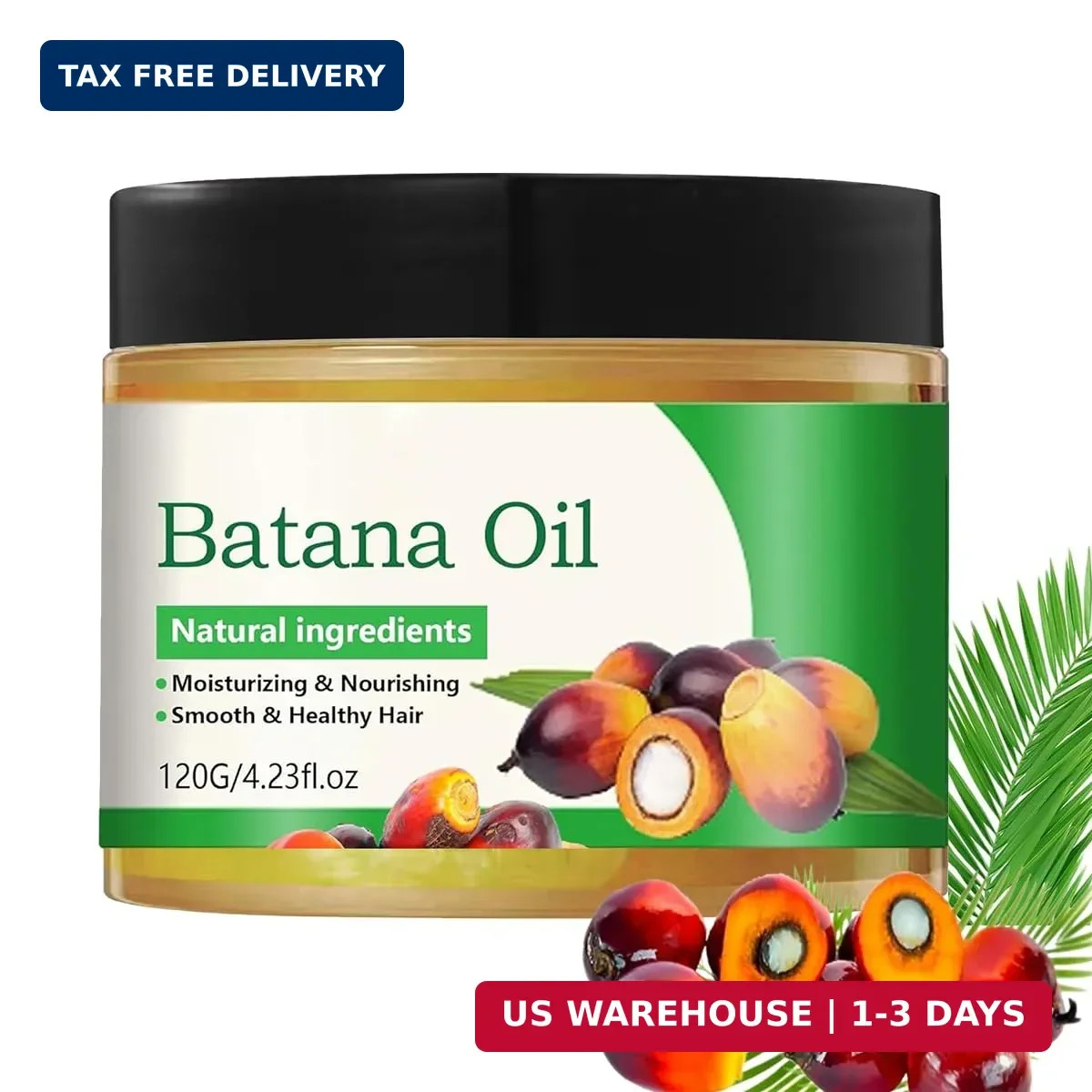 Batana Oil for Hair Growth,100% Natural Pure and Raw Unrefined Batana Oil,Unrefi