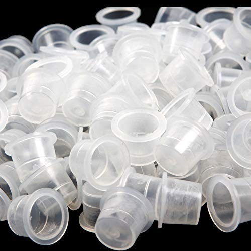 Jconly Tattoo Ink Caps – 1000Pcs Disposable Plastic Pigment Small 1000