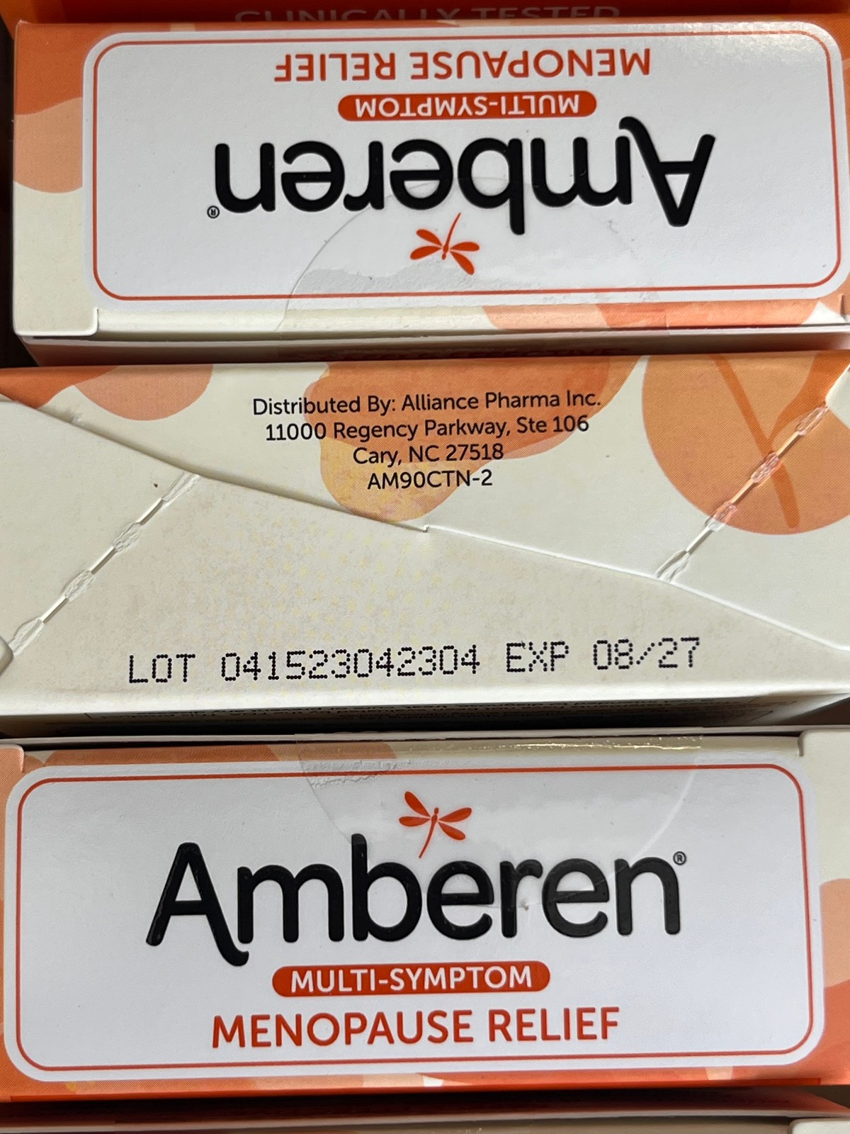 (3 Pack) Amberen Advanced Menopause Relief with Amber M Complex 90 Capsules