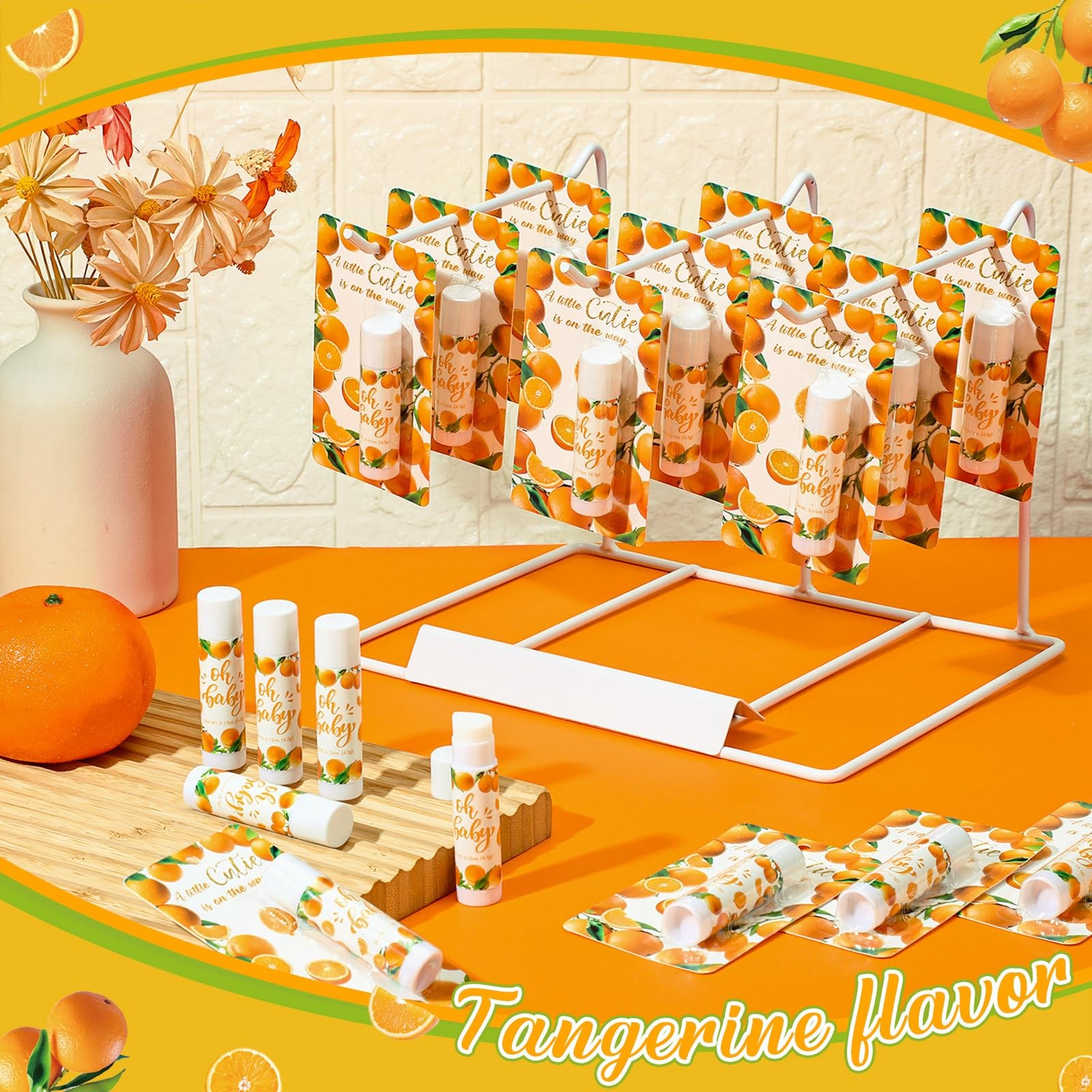 30 Pack a Little Cutie Baby Shower Games Prizes Party Gifts Bulk Lip Balms Fa…
