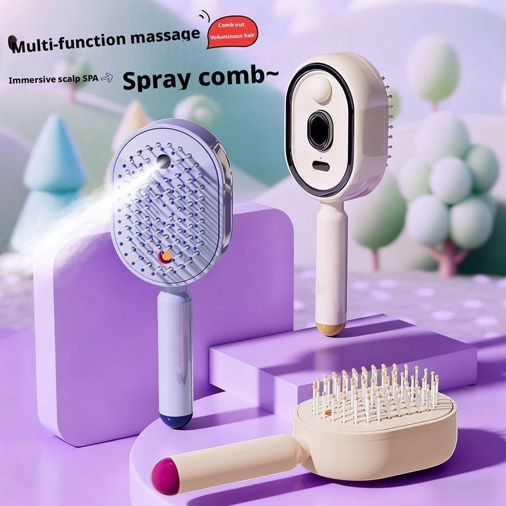 2026 New Electric Steam Brush, Electric Steam Brushs for Hair, Rechargeable
